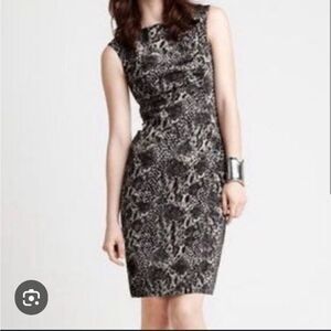 Ann Taylor snakeskin dress 12